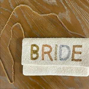 Bride beaded purse